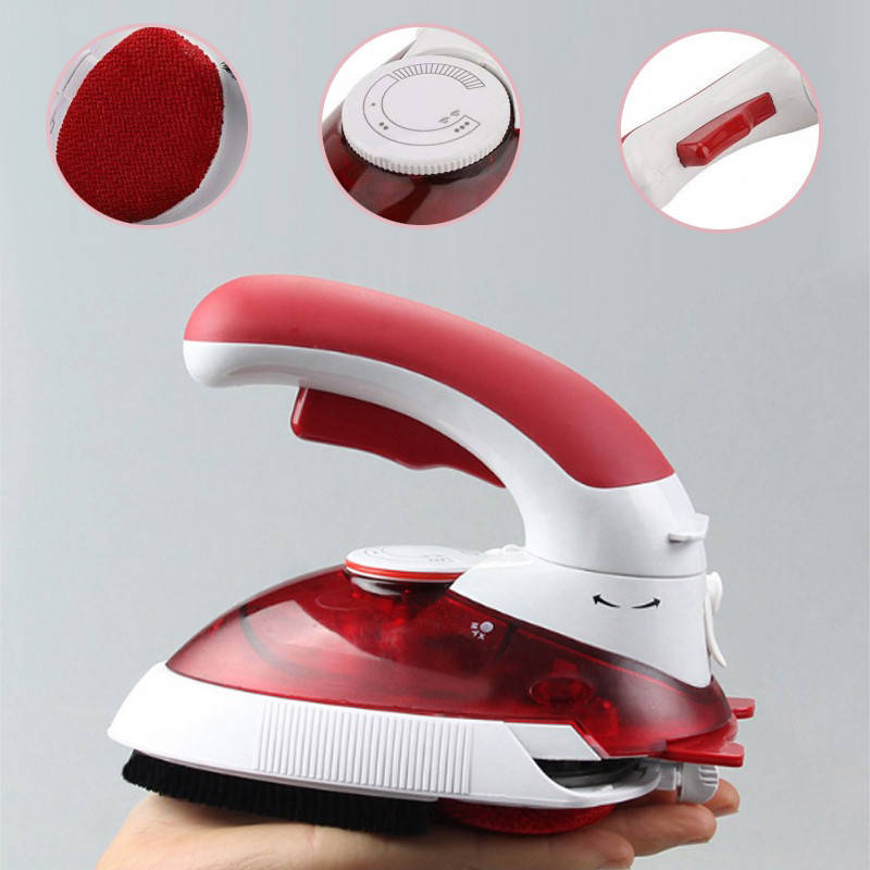 

Дорожный мини утюг и отпариватель для одежды 2 в 1 Hot Steamer HT-558B с поворотной ручкой 1000 Вт мини APL