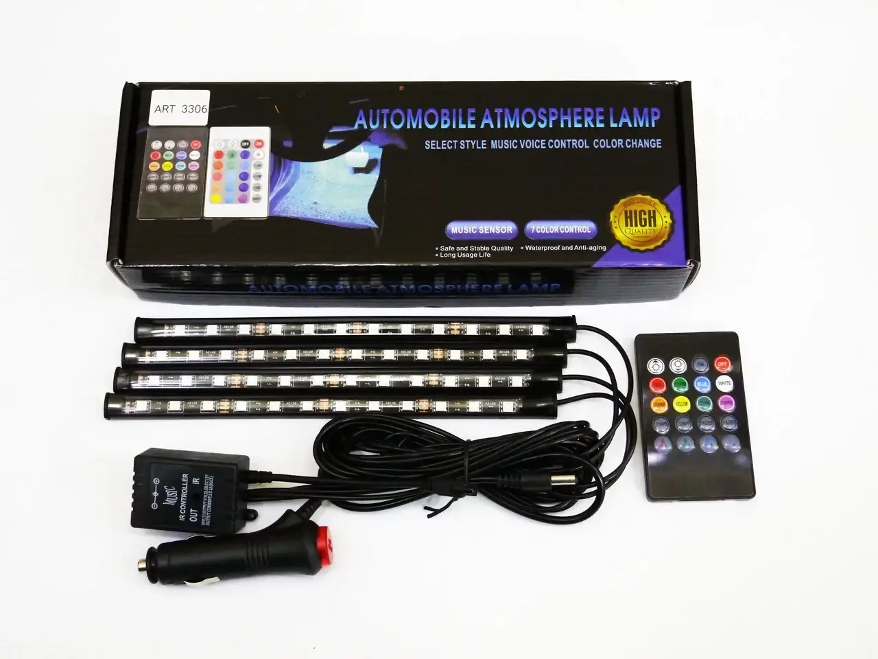 

Led подсветка ​RGB Ambient HR-01678 для автомобиля с микрофоном