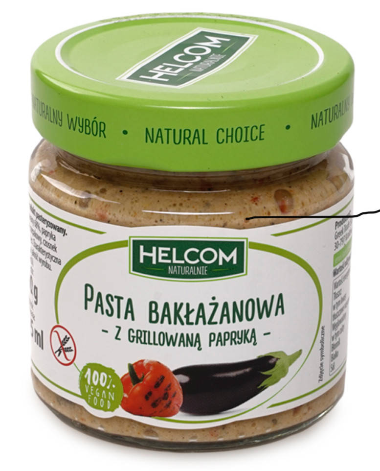 

Баклажанова паста з перцем на грилі Helcom, 190г