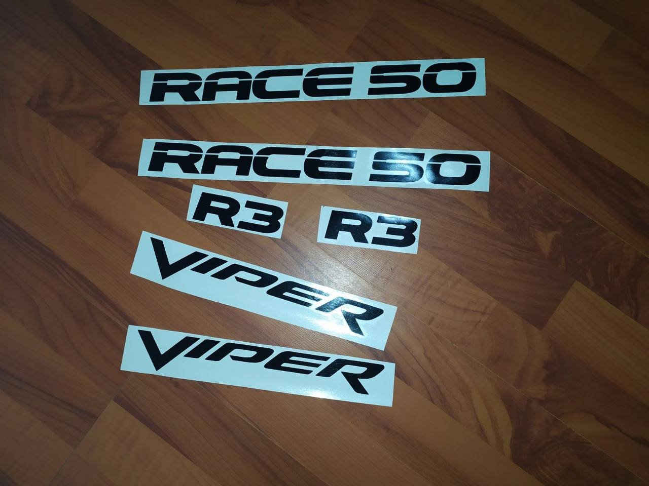 

Наклейки оригинал Viper Race 50 винил Качественные