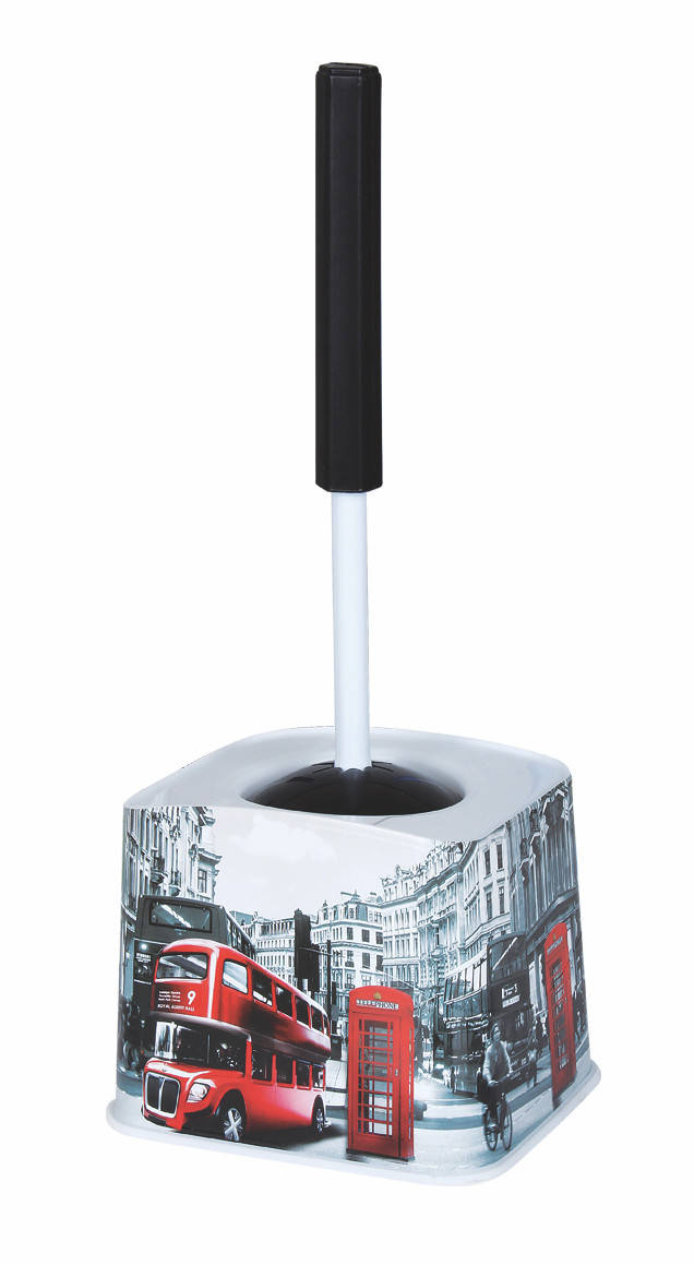 

Щетка для унитаза с рисунком Лондон Elif Plastik, Турция Е-388, Разные цвета