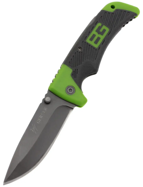 

Нож складной карманный походный GERBER антискользящая рукоятка, Металлик