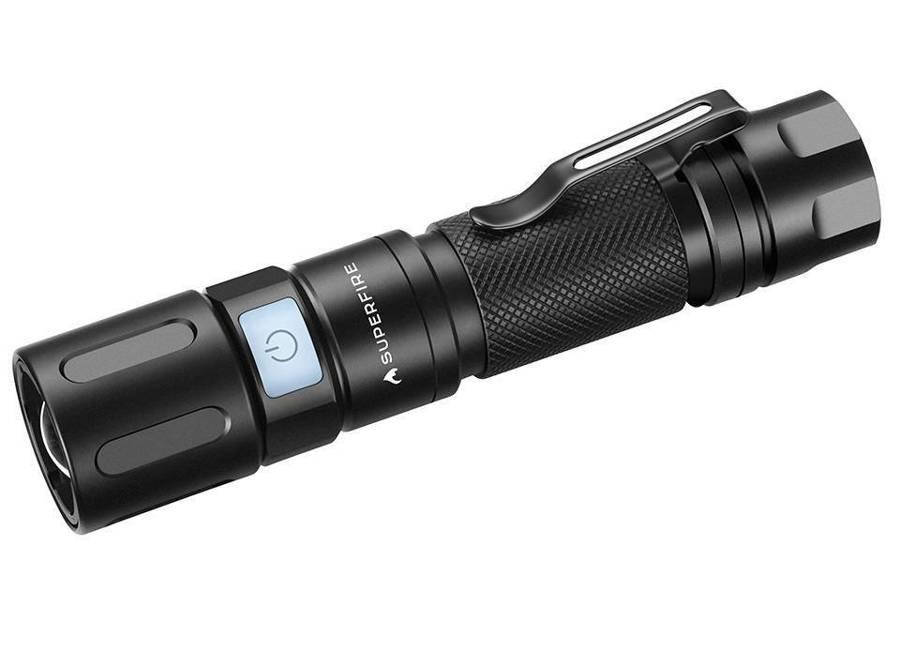 

Ліхтарик тактичний Superfire X60, 550 лм, USB-C