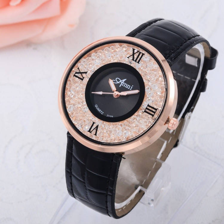 

Часы женские Amni Star черные 090-2