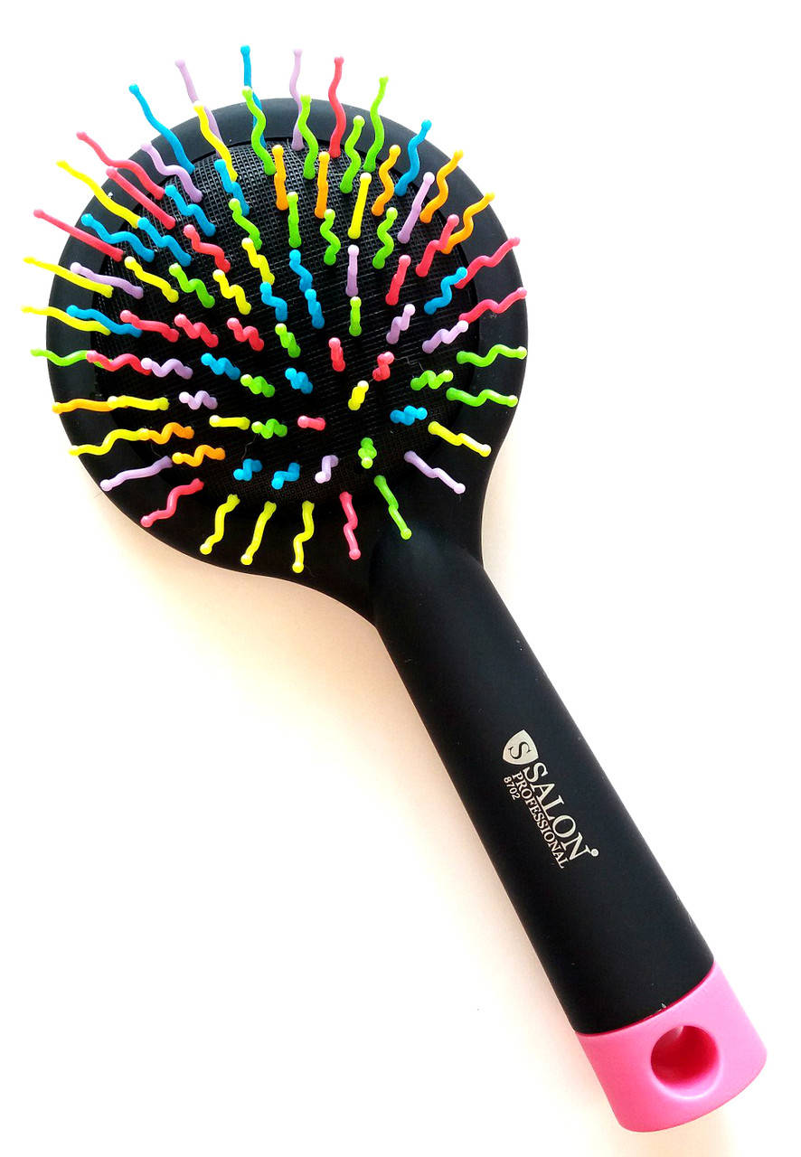 

Расческа массажная для объема с зеркалом "Rainbow" Salon Professional 8702 большая