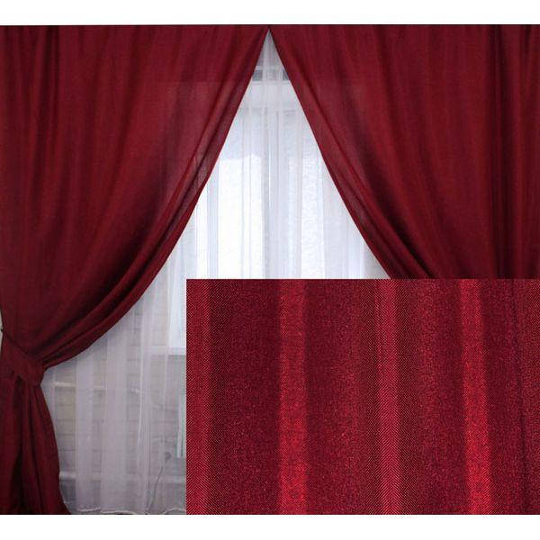 

Ткань лен мешковина бордо , высота 2.8м, Бордовый