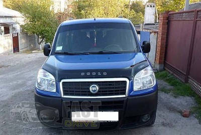 

ДЕФЛЕКТОР КАПОТА, МУХОБОЙКА FIAT DOBLO 2005-2010 VIP TUNING