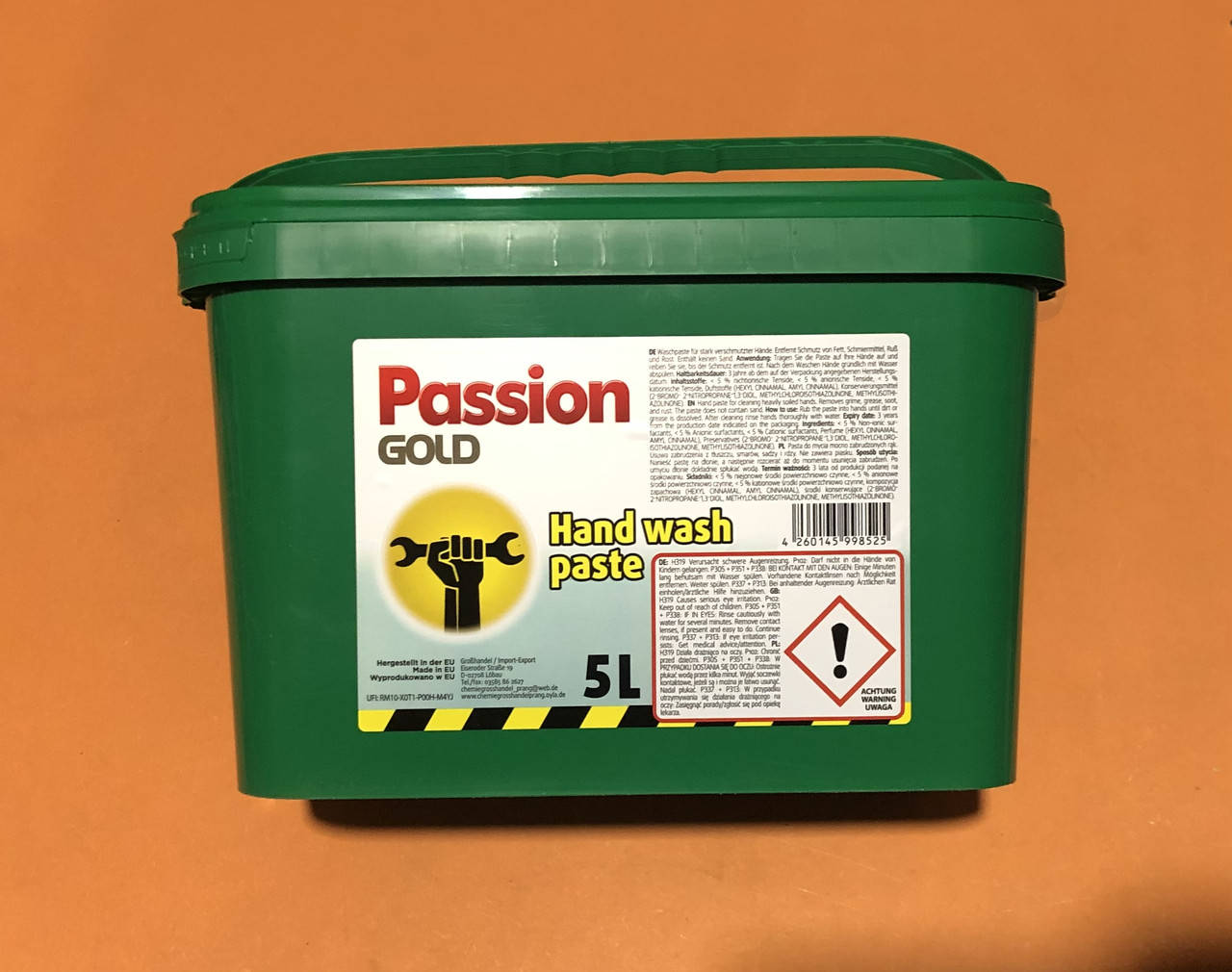 

Паста для мытья рук Passion Gold hand wash 5 л