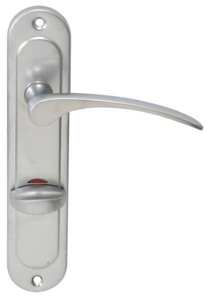 

Дверная ручка на планке Comit 119/009 (200*40mm) 72mm WC Хром матовый