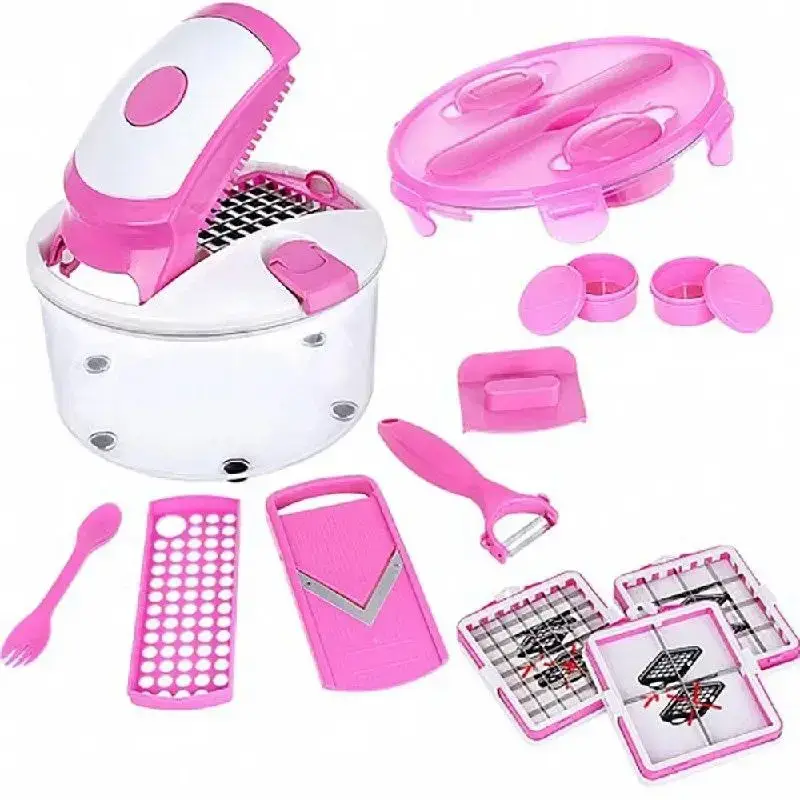 

Овощерезка Multi Salad Chef 13 в 1 Мульти Салад Чиф, Розовый