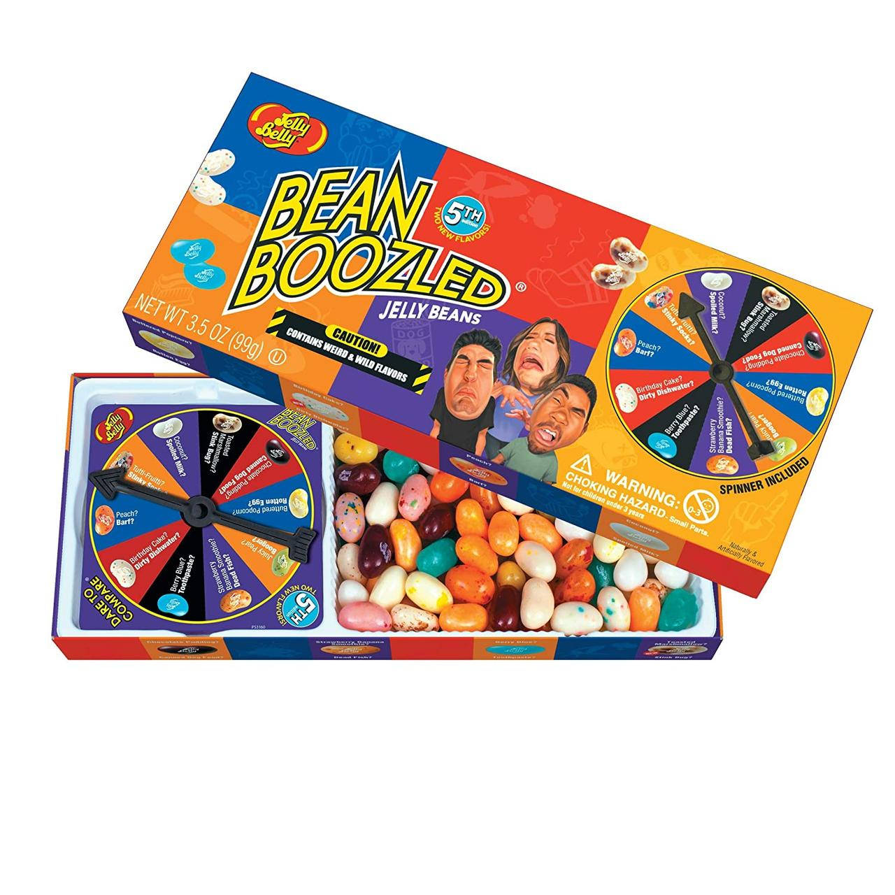 

Конфеты Bean Boozled рулетка. Бобы Jelly Belly (невкусные конфеты с игрой)