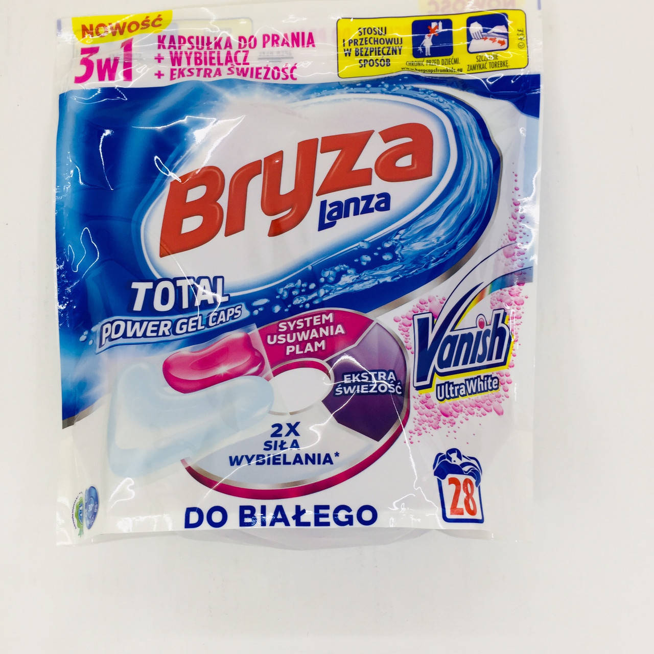 

Капсулы для стирки белого Bryza Vanish Ultra White 28шт Польша