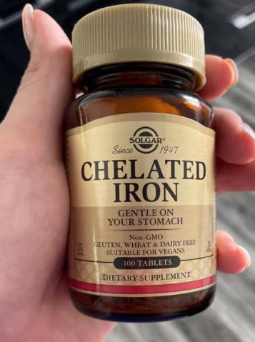 

Хелатное железо Солгар Solgar Chelated Iron 100 таблеток