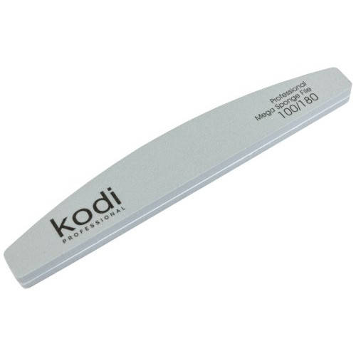 

Пилка-баф для ногтей Kodi Professional № 155 (серая) 100/180, полумесяц