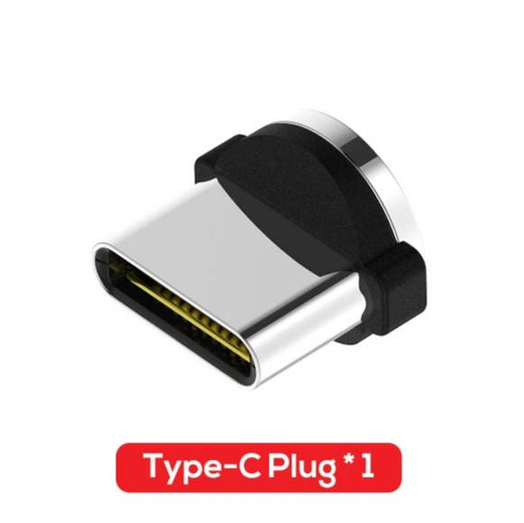 

Магнітний круглий конектор Type C USB TOPK для кутового кабеля, Черный