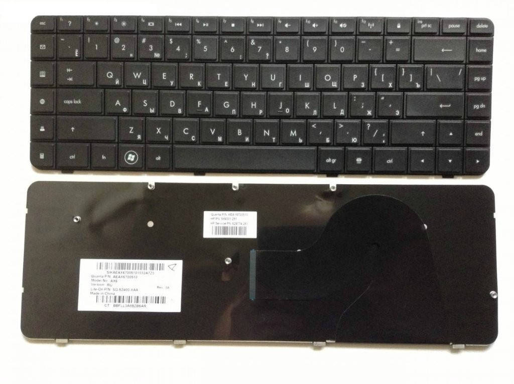 

Клавиатура HP 550108Q00-035-G 550108H00-035-G 599602-251, Черный