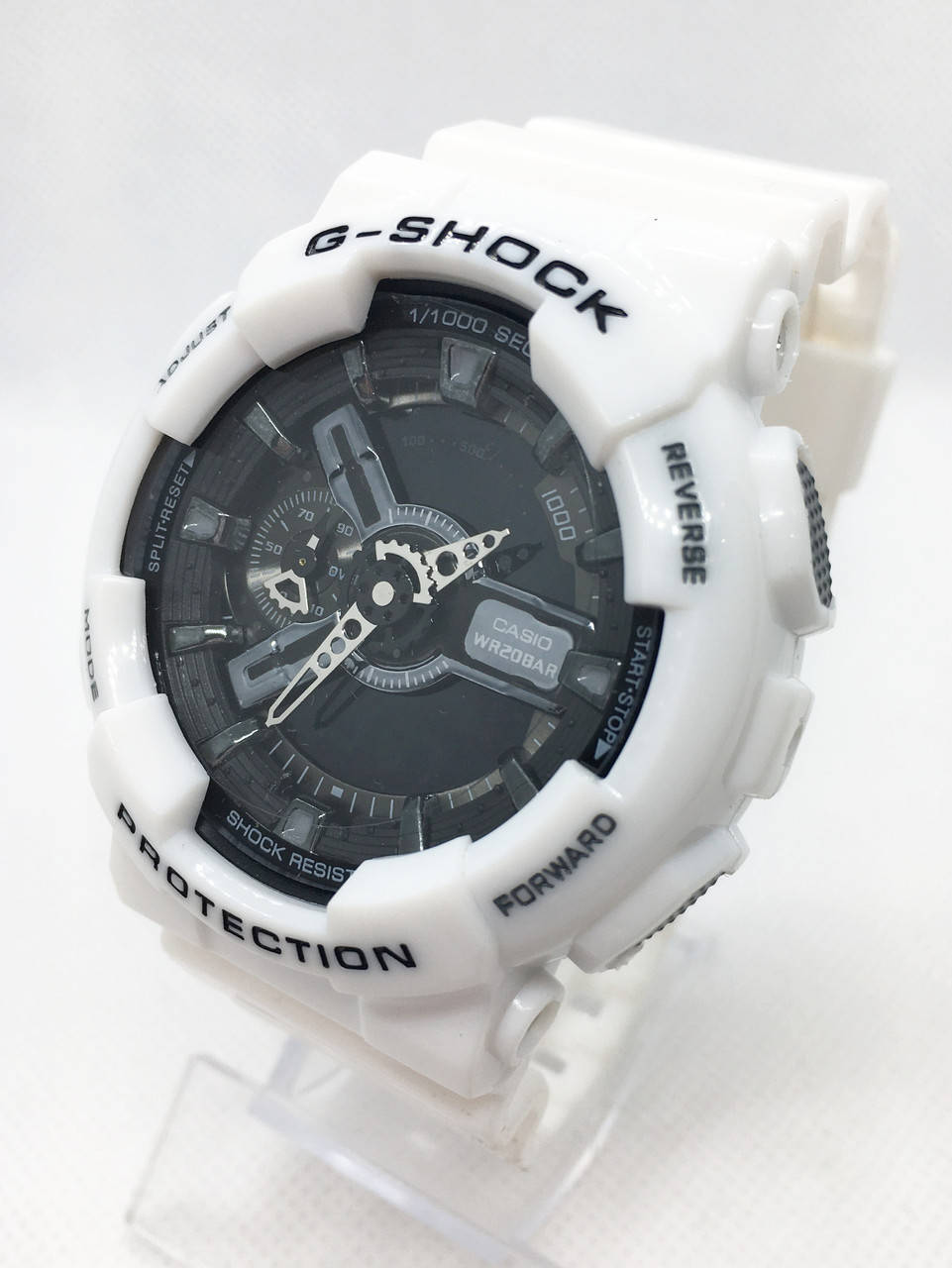 

Часы спортивные водостойкие G-SHOCK Casio (Касио), цвет белый ( код: IBW654OB )