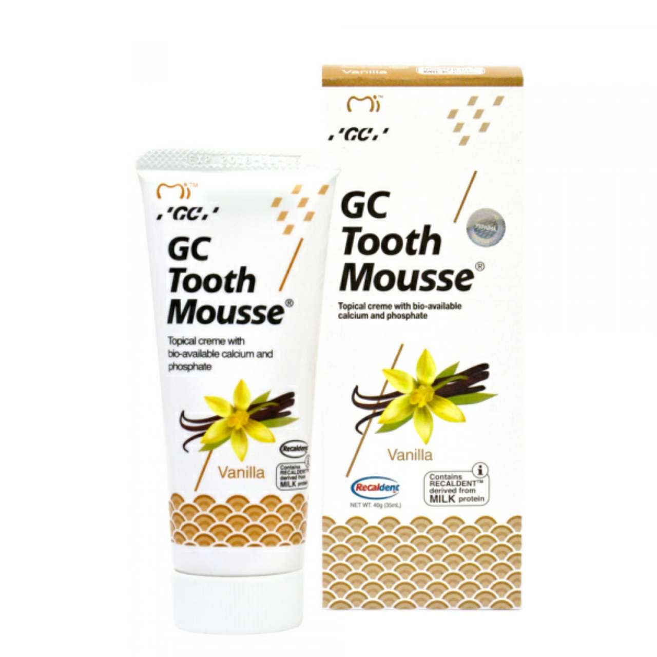 

Крем для зубов GC Tooth Mousse Vannilla, 35 мл