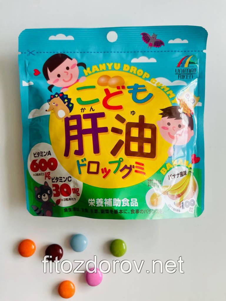 

UNIMAT RIKEN Рыбий жир для детей со вкусом банана