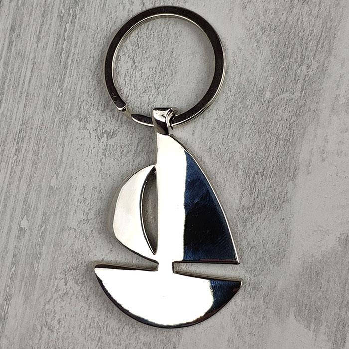 

Брелок "Корабль-парусник" 9 см серебристый (C0036)