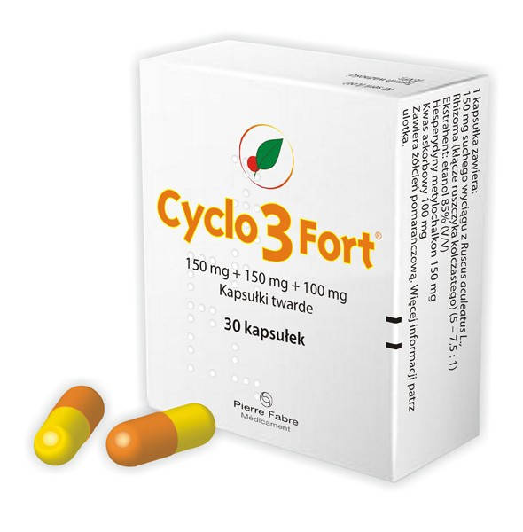 

Цикло 3 Форте Cyclo 3 Fort 150 mg, капсули 30 шт