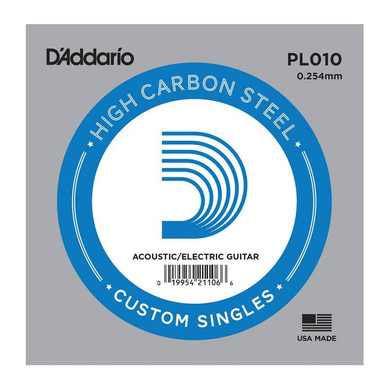 

Струна для электрогитары D`ADDARIO PL010 Plain Steel 010