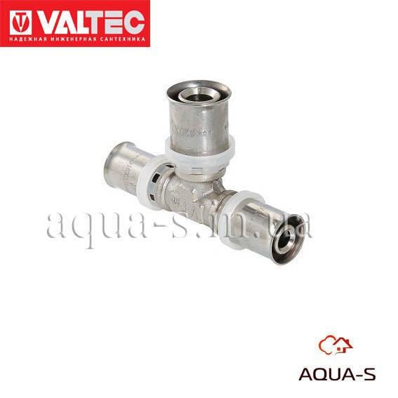 

Тройник (пресс-фитинг) Valtec DN 20x16x20 переходной соединительный (VTm.231.N) Италия