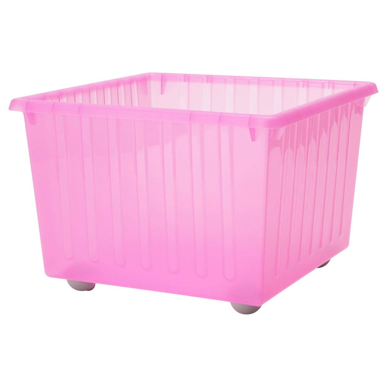 

Ящик на колесах икеа VESSLA, розовый, IKEA, 100.992.89