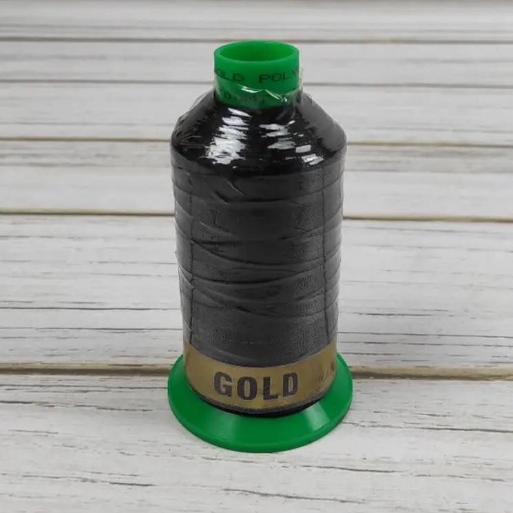 

Нитка для кожи №20 Gold Polydea 1500м, цв. черный