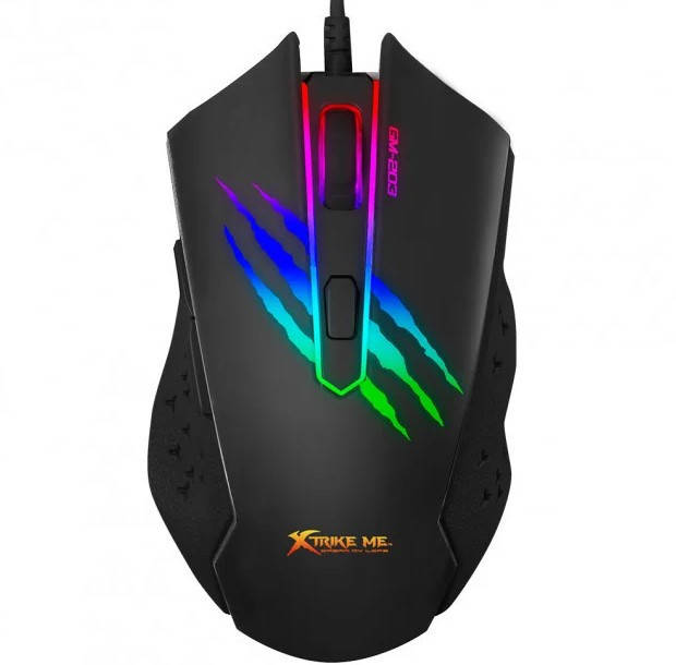 

Мышка игровая проводная XTRIKE ME Gaming Backlight GM-203 Черная с подсветкой, Черный