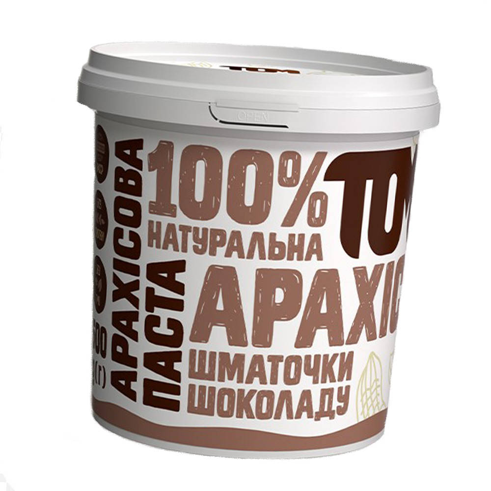 

Арахисовая паста TOM 500 г с кусочками шоколада Топ продаж