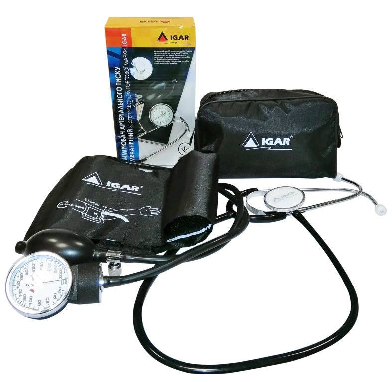 

Тонометр механический со стетоскопом (стандарт)