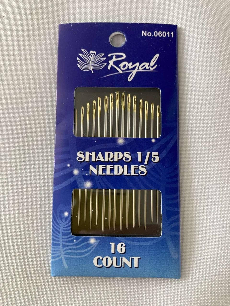 

Иглы швейные ручные №06011 Royal 1/5 NEEDLES(16шт) золотые ушки