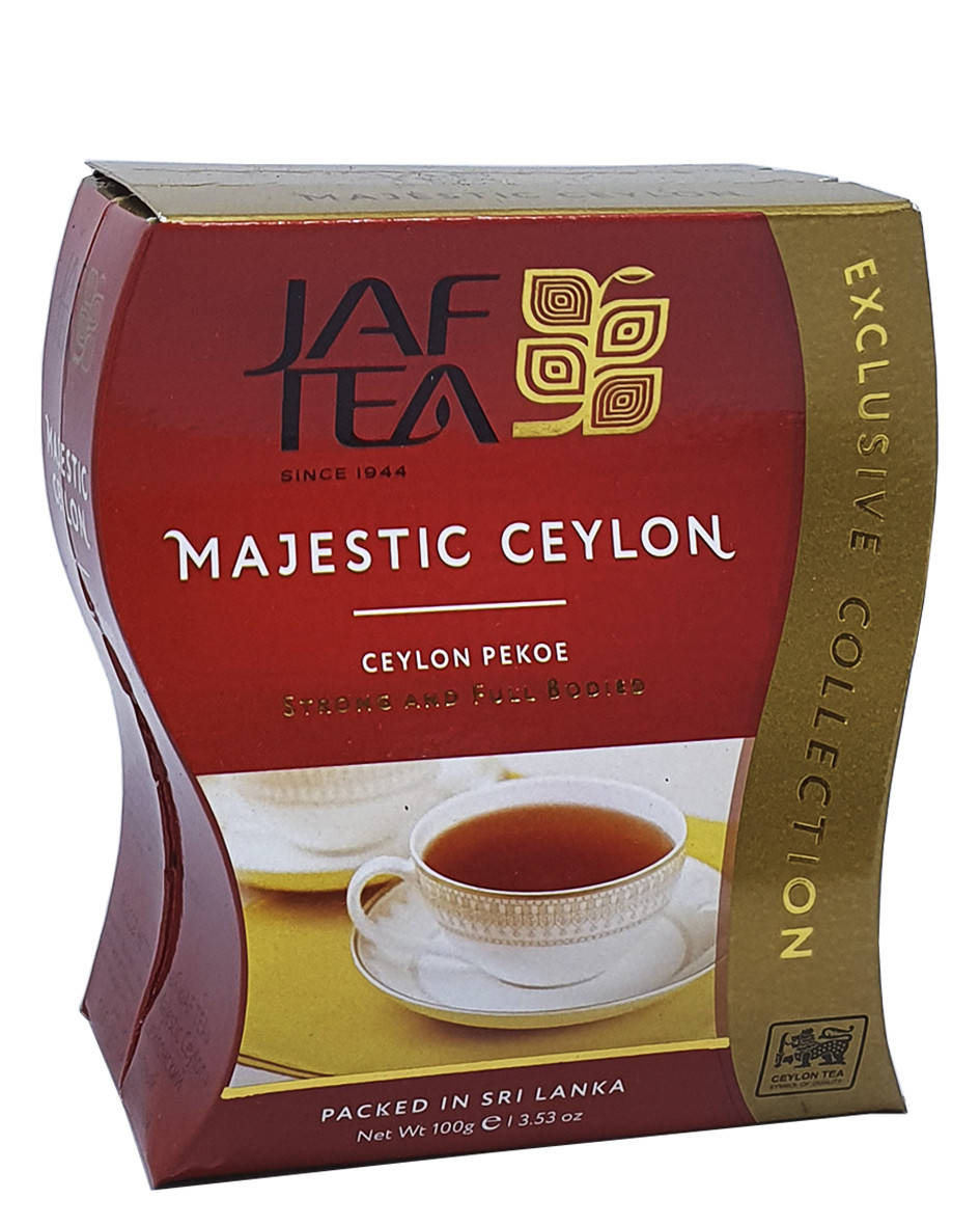 

Чай чорний байховий Jaf Tea Majestic Ceylon 100 г (1186)