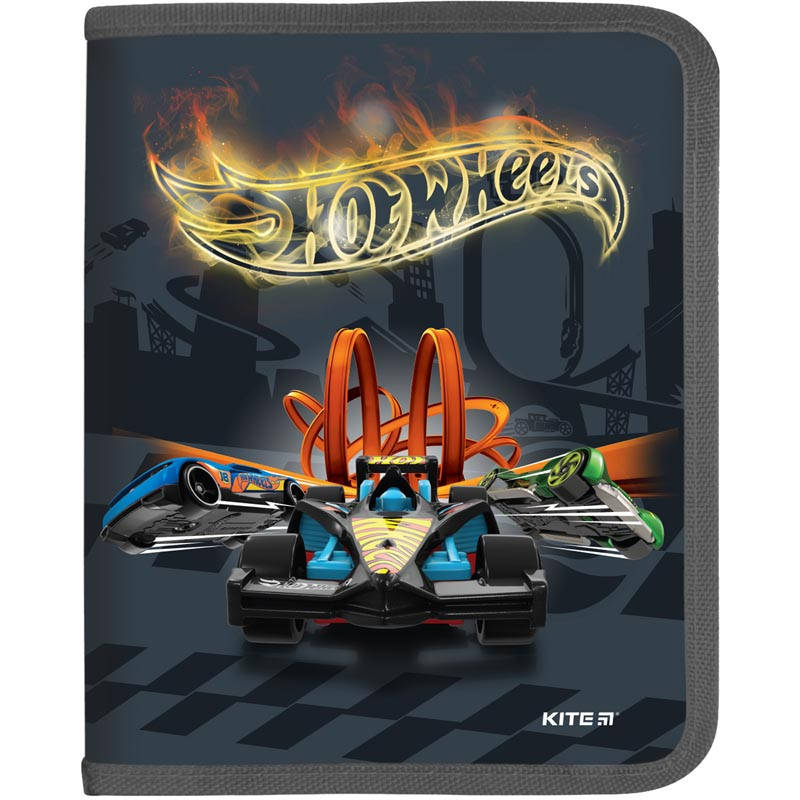 

Папка для тетрадей Kite Hot Wheels В5 на молнии (HW19-203)