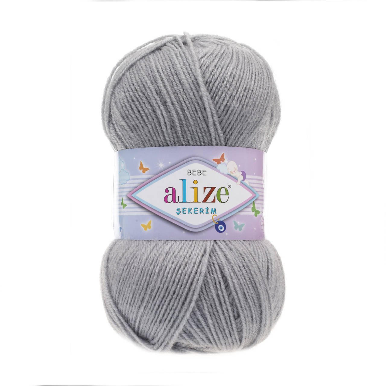 

Alize Secerim Bebe - 344 серебряно-серый