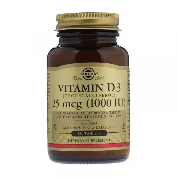 

Витамин Д3 Solgar Vitamin D3 1000 IU 180 tab