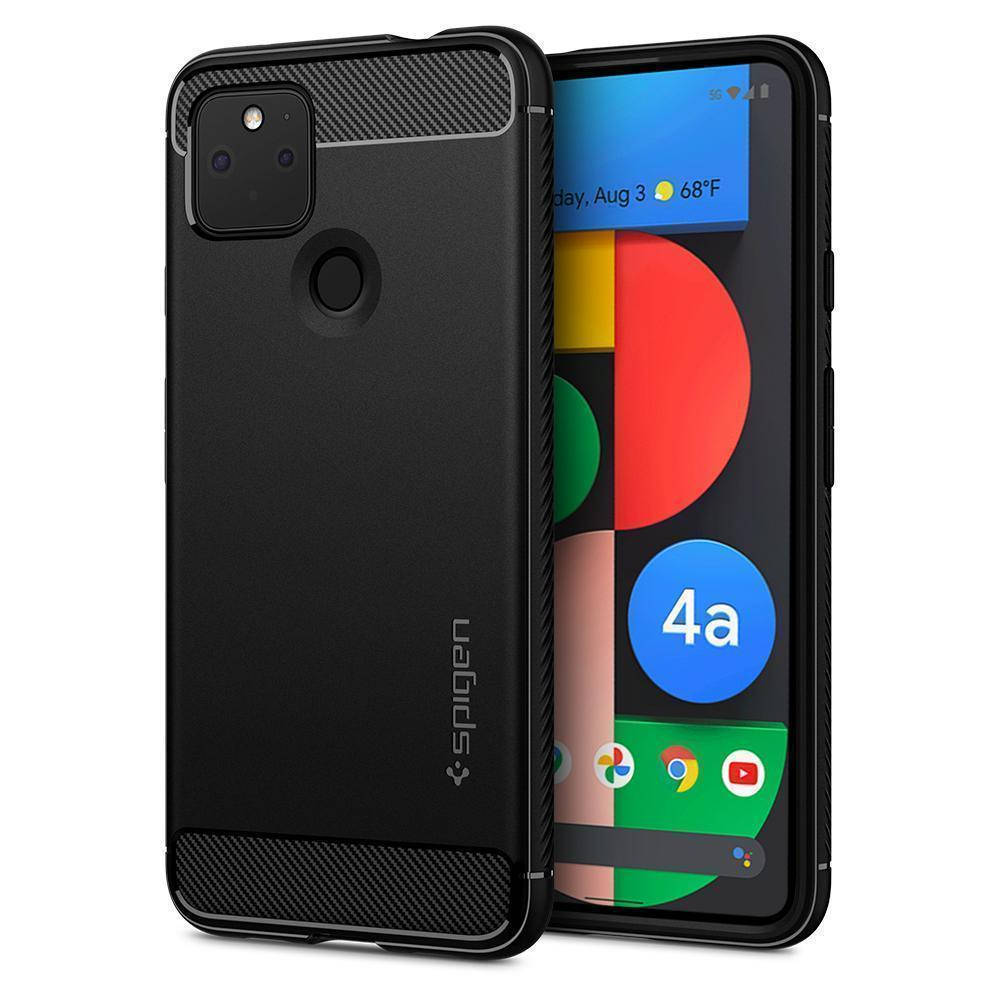 

Чехол Spigen Rugged Armor для Google Pixel 4a 5G Matte Black (ACS01885), Черный