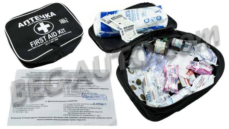 

Аптечка "АМА-2" для микроавтобуса (до 18 чел.) сумочка