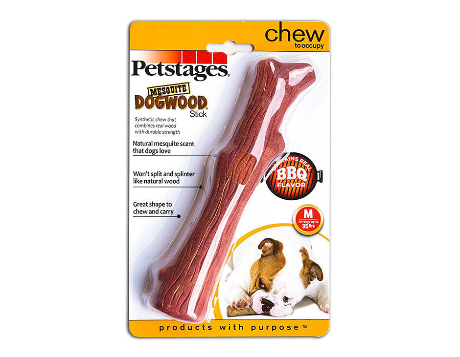 

Petstages Dogwood Mesquite BBQ игрушка со вкусом барбекю для собак M (18см)