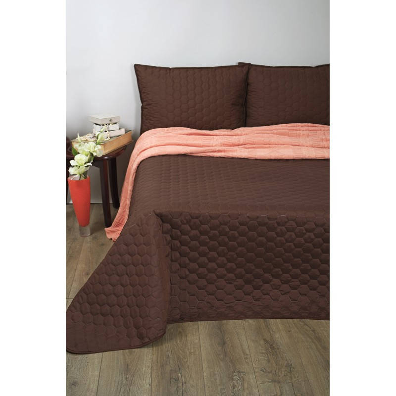

Покрывало Lotus Broadway - Comb коричневый 175*220