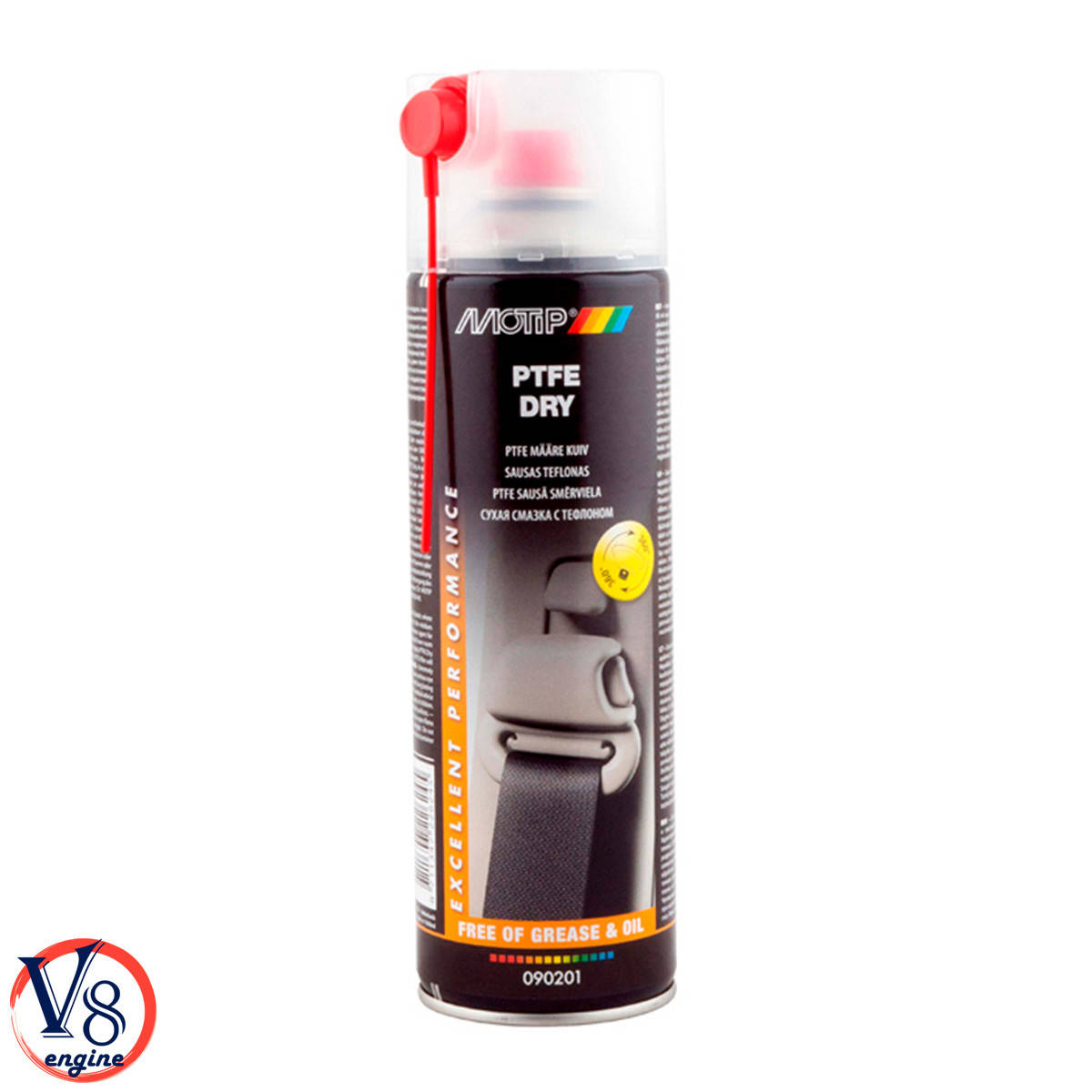 

Тефлоновая смазка сухая Motip PTFE Dry -50°С/+250°С (090201BS) 500мл
