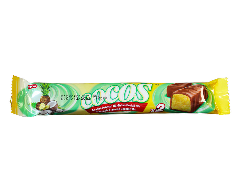 

Батончик с кокосово-ананасовой начинкой Elvan COCOS PINEAPPLE, 48 г