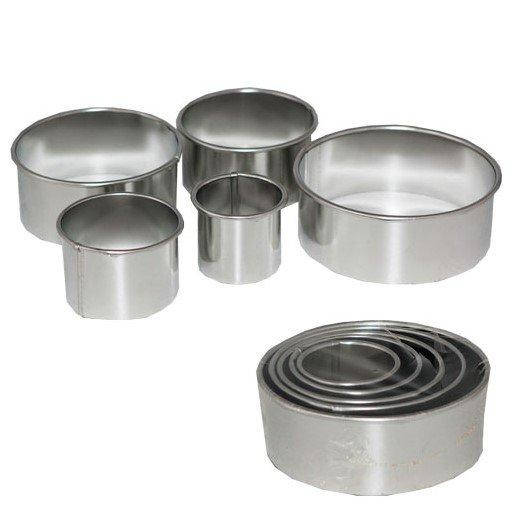 

Кольца для салата, вырубка для пряников, набор 5 шт