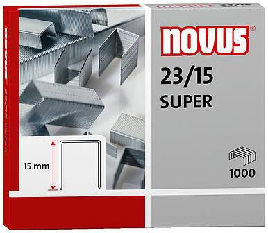 

Скобы 23/15 NOVUS SUPER (1000шт)