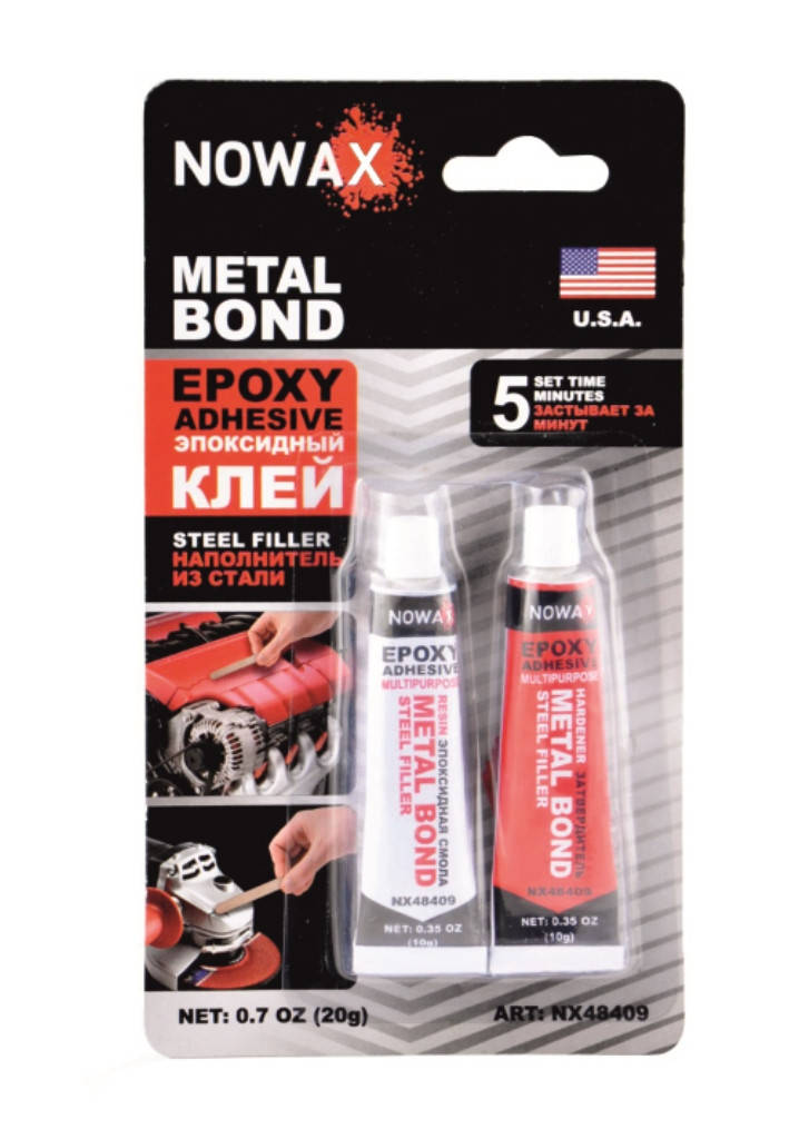 

Клей эпоксидный для металла Nowax NX48409 (20 г)