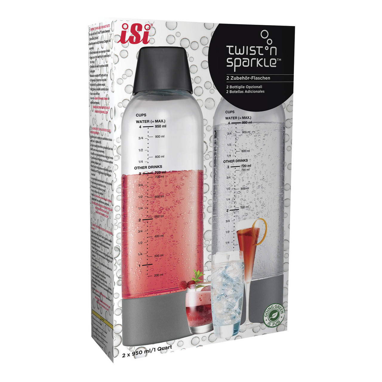 

Набор бутылок Twist'n Sparkle iSi 100630 (2х950 мл.)