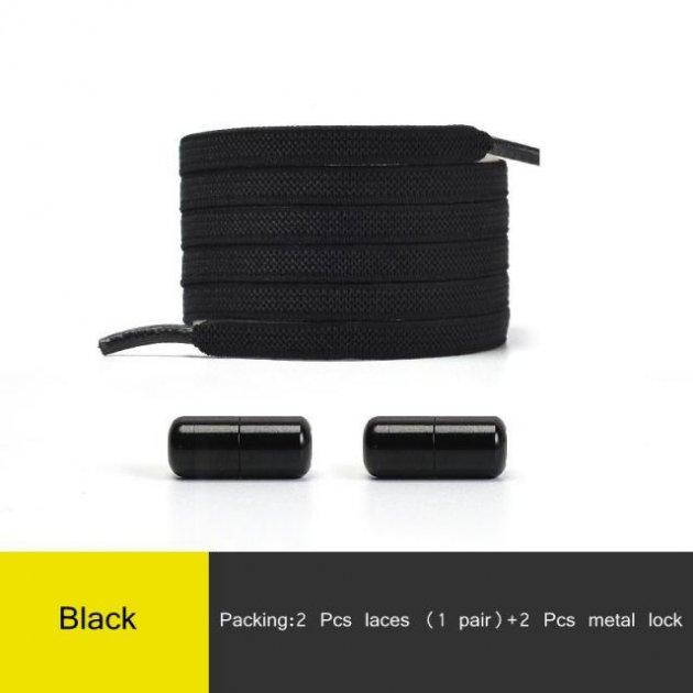 

Эластичные плоские шнурки для обуви Black