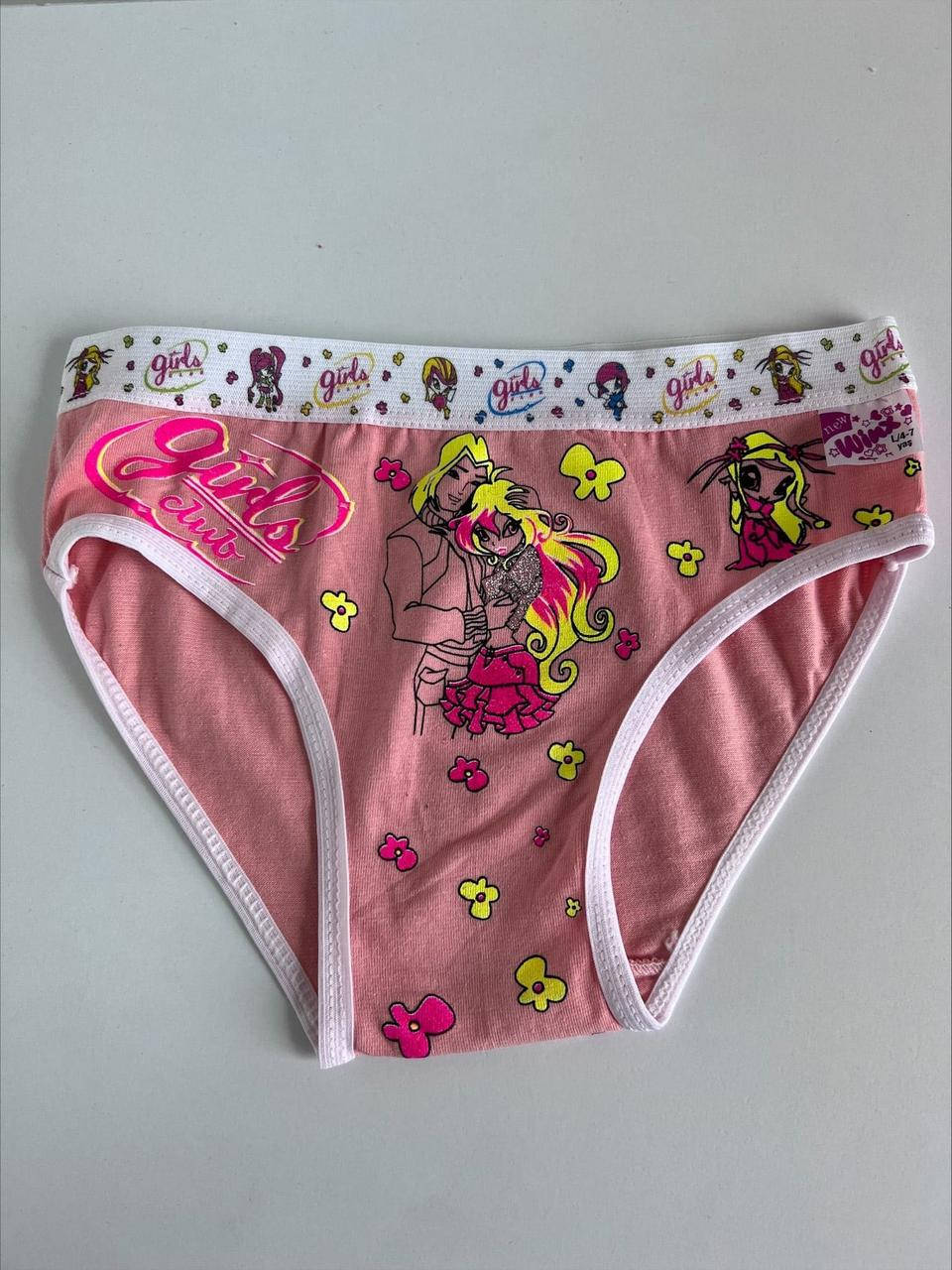 

Трусы детские девочка персиковые на 7 лет AAA 144308M, Персиковый