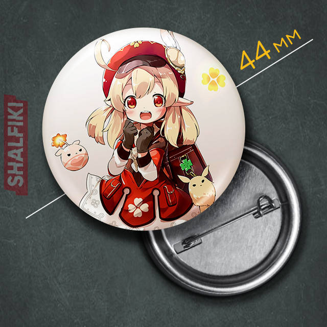 

"Кли (Геншин / Genshin)" значок круглый на булавке Ø44 мм